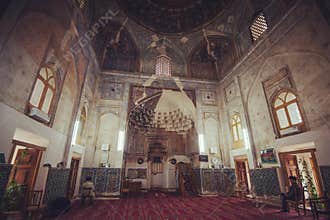Historic ancient islam building and tower ruin inside, Bukhara, Uzbekistan