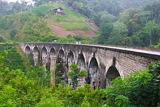 Beautiful Nine arch in sri lanka