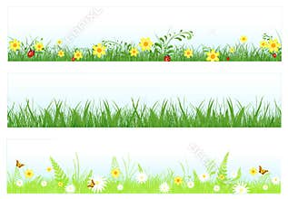 Grass web banners