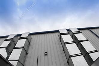 Exterior metal duct work