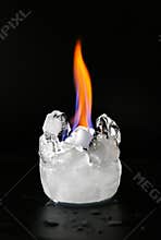 Fire and Ice cold hot