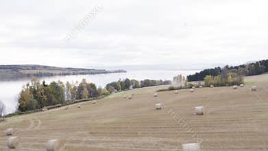 Agriculture by Lake Mjosa