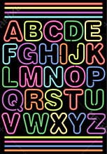 Neon Alphabet/eps
