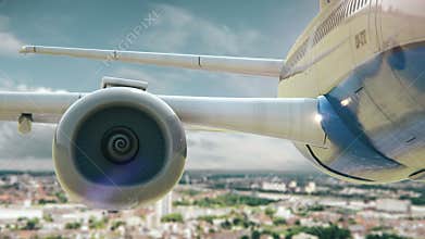 Airplane Take Off Cologne Germany second version