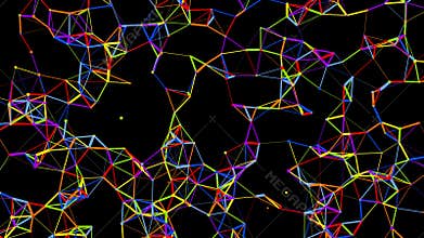 Multicolored Atomic Network Formation