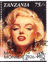 Stamp with Marilyn Monroe