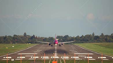 Passenger plane take-off from Hannover airport