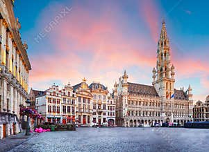 Brussels - Grand place, Belgium, nobody