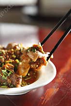 Chinese food, pork meal