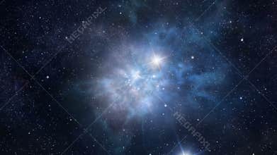 Loopable space nebula travel