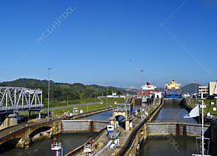 Through the Locks, Panama Canal