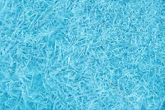 Ice Background, Blue Freeze Crystals Texture