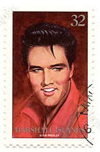 Stamp with Elvis Presley