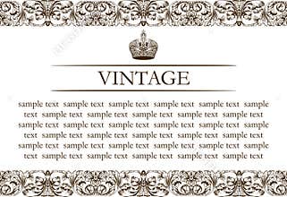 Vintage frame decor line