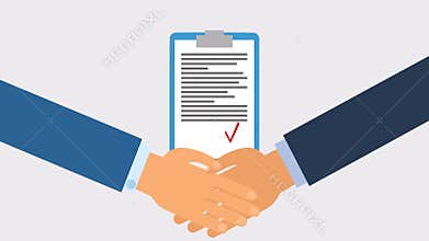 Business handshake for deal and teamwork concept. the international cooperation. shaking hands on a white b