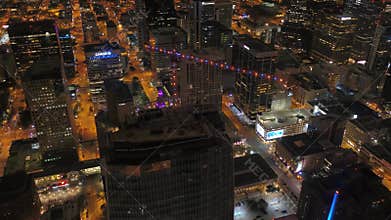 Aerial Colorado Denver July 2017 Night 4K Inspire 2