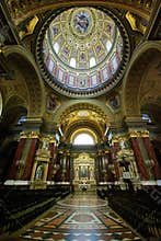 Inside Saint Stephen Basilica, Budapest