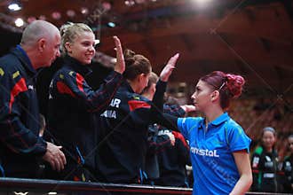 SZOCS Bernadette Cynthia from Romania celebrate