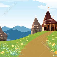 Temple, place of worship, religion