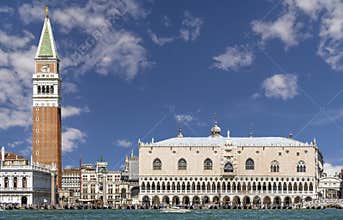 Piazza San Marco against a beautiful sky, Venice, Italy