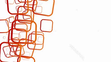 Abstract geometrical round corners squares design.
