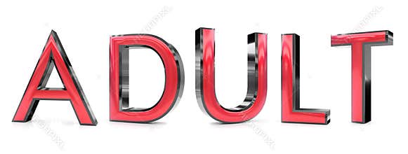 Adult 3d word