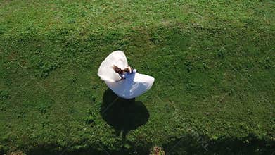 Wedding dance. wedding day. newlyweds are dancing on the waterfront. bride and groom dance near the picturesque blue