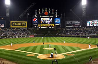 Night time baseball