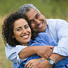 Happy Loving Hispanic Couple