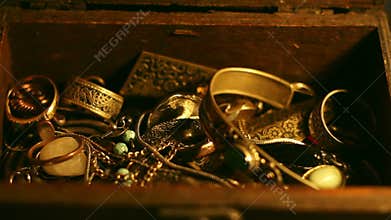 Opening and closing the treasure chest.