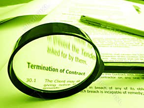 Studying conditions of a contract