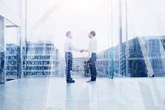 Collaboration, business deal or cooperation concept