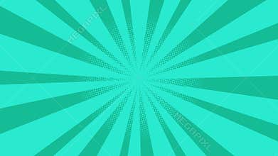 Blue burst background. Nice sunburst vintage style sun - Retro Pattern.