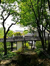 Ancient classical garden in Suzhou, China