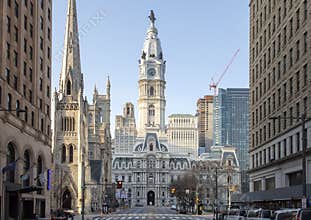 City Hall, Philadelphia, Pennsylvania from North Broad Street
