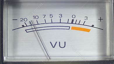 Dial indicator gauge signal level meter