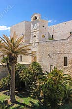 Entrance. The castle. Trani. Apulia. Italy