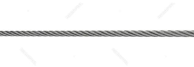 Steel cable isolated on white
