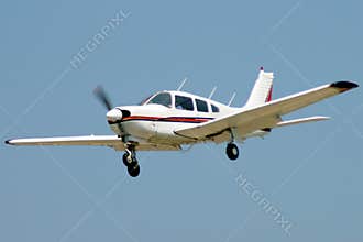 Private aircraft on approach