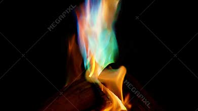 Fire Burns In Many Colors