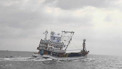 Fishing Boat in the Sea