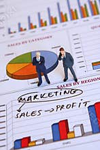 Businessmen and marketing