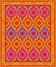 Vector illustration of a carpet ornament