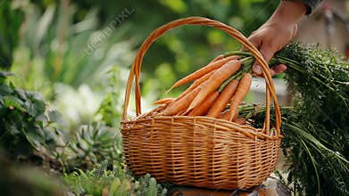 Carrots In A Basket
