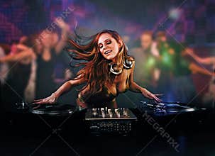 Beautiful DJ girl