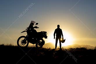 Motorbike journey and sunsets