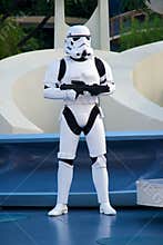 Star Wars soldier at Disneyland