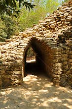 Mexico, on the way to Coba pyramid ascension