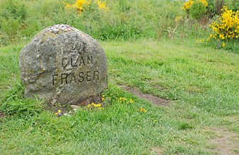 Clan Fraser Grave Marker at Culloden