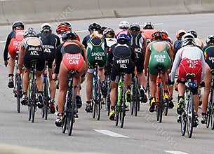 Teams From Around The World At Triathlon